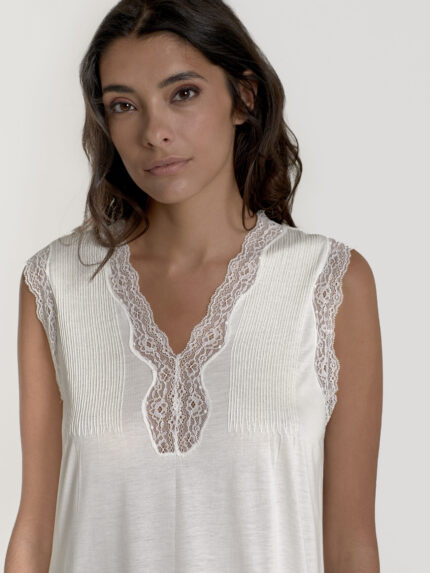 Camisón ALEXIA viscosa MARFIL